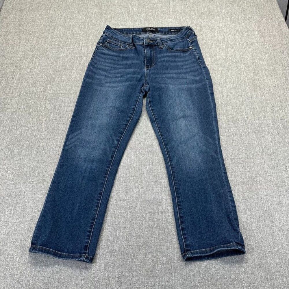 Judy Blue Jeans Womens‎ 28x24 Blue Capri Fit Straight Stretch Mid Rise
